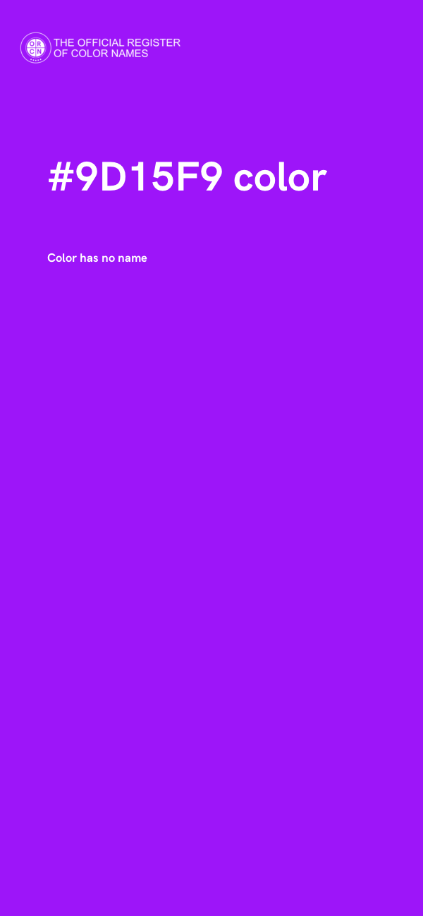 #9D15F9 color image