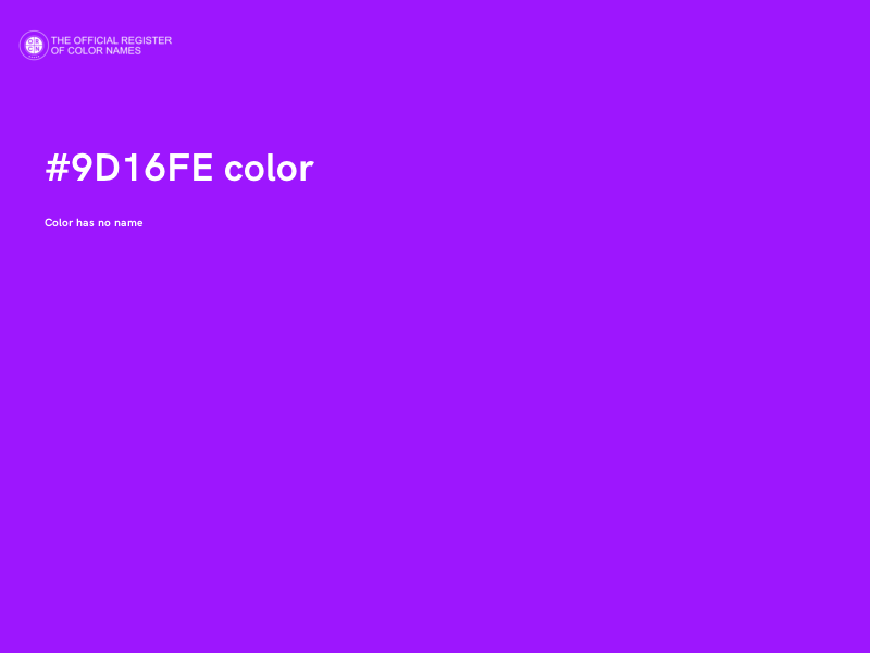 #9D16FE color image