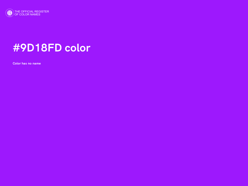 #9D18FD color image