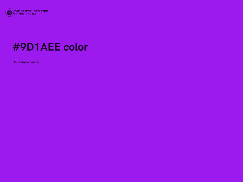 #9D1AEE color image