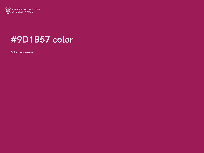 #9D1B57 color image