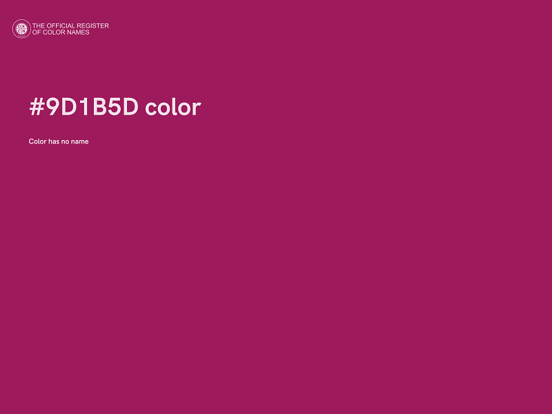 #9D1B5D color image