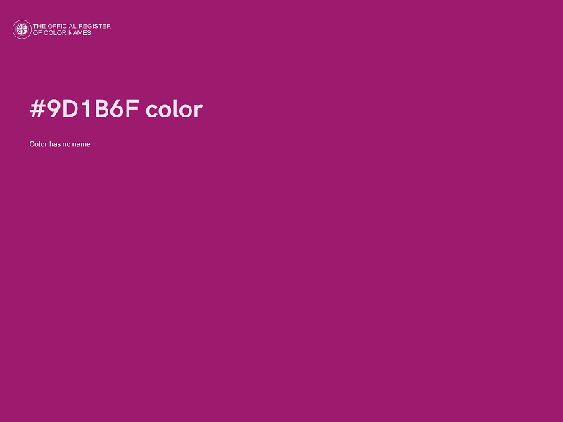 #9D1B6F color image