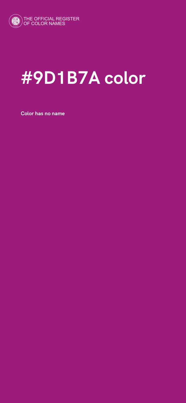 #9D1B7A color image