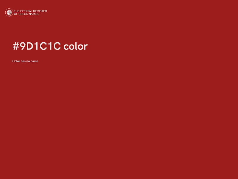 #9D1C1C color image