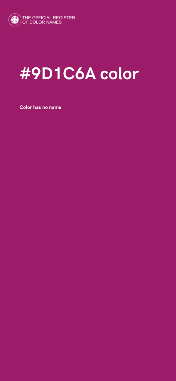 #9D1C6A color image