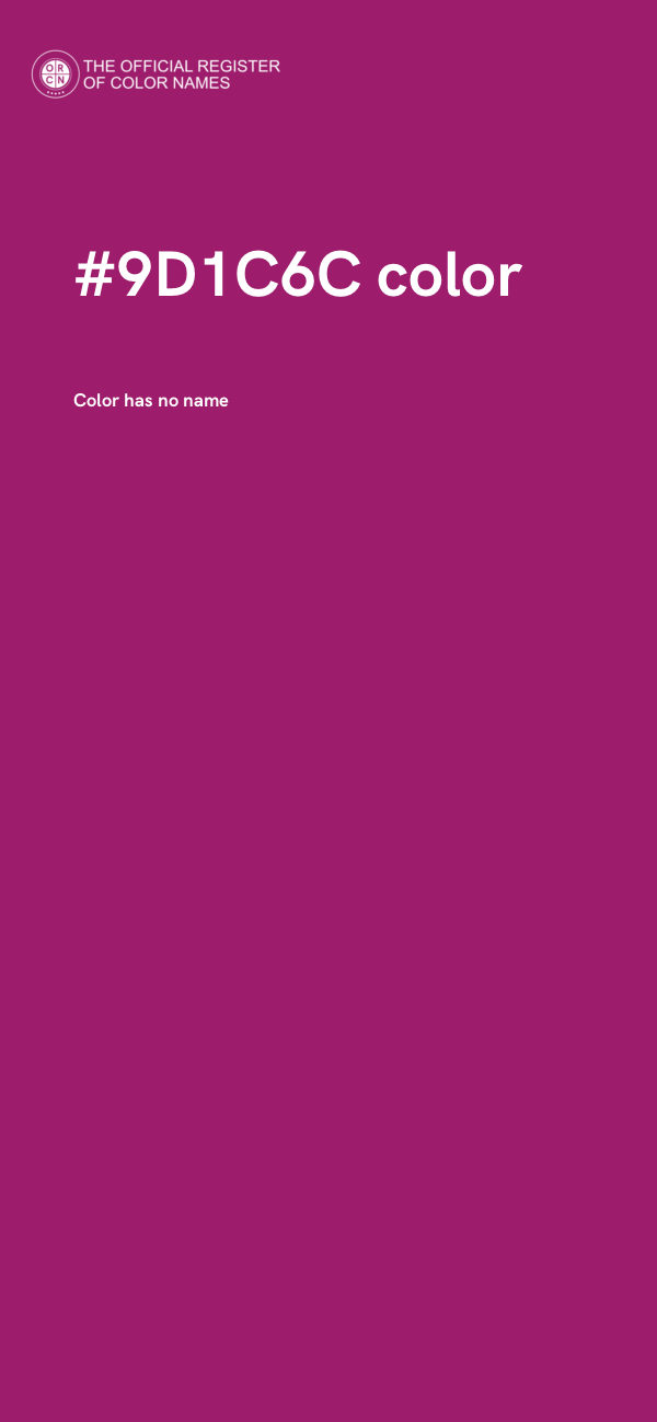 #9D1C6C color image