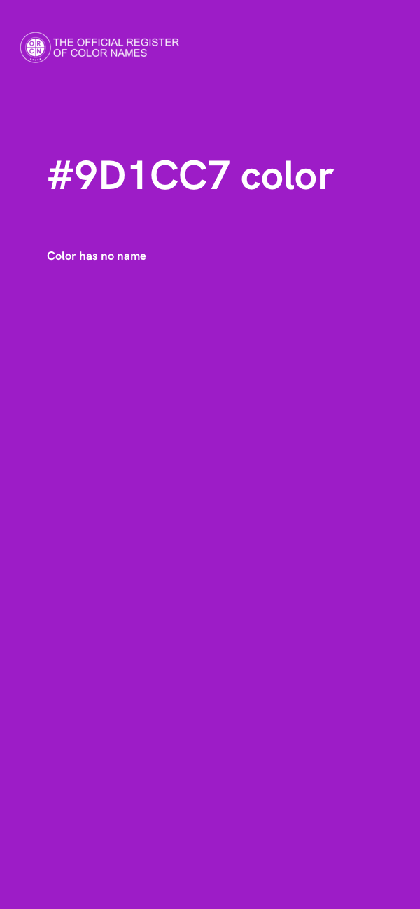 #9D1CC7 color image