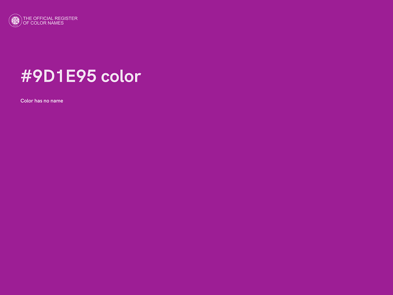#9D1E95 color image