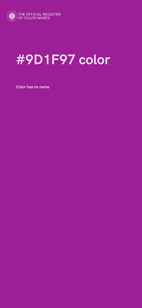 #9D1F97 color image