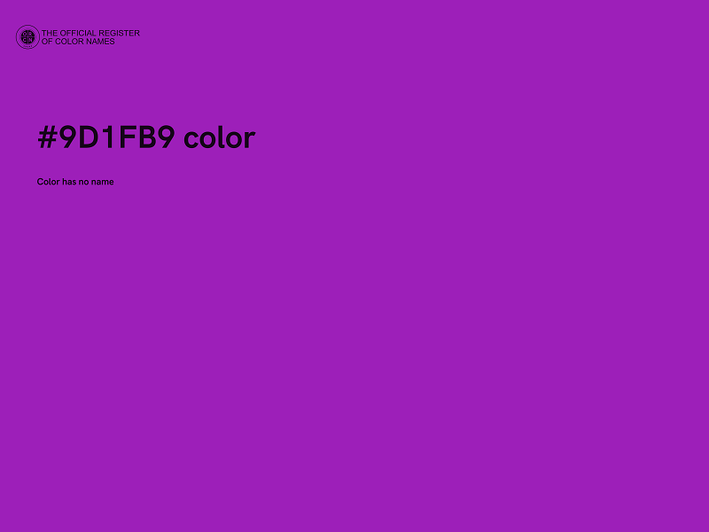 #9D1FB9 color image