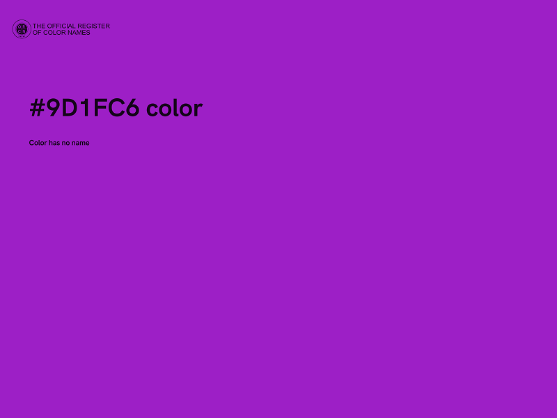 #9D1FC6 color image