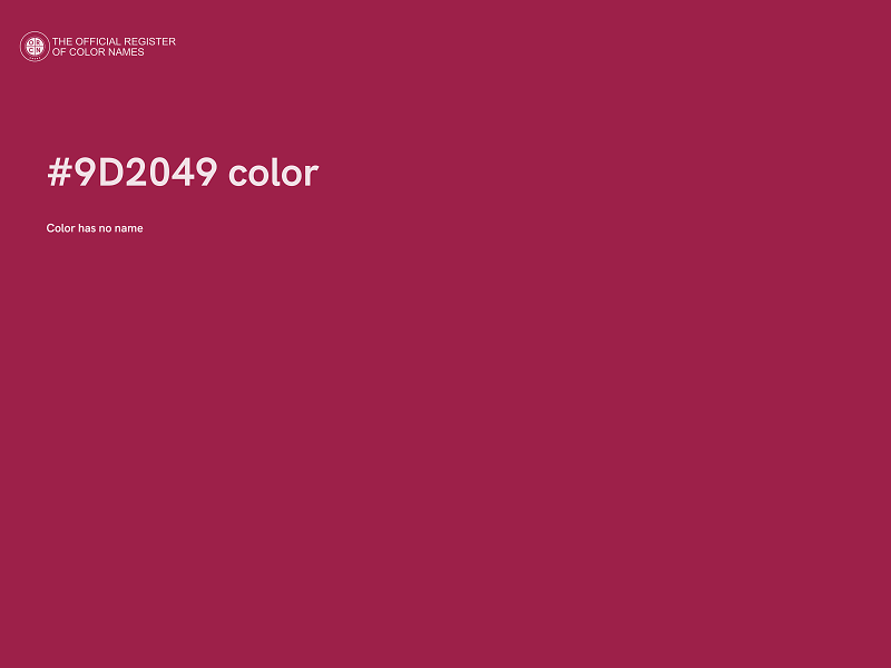 #9D2049 color image