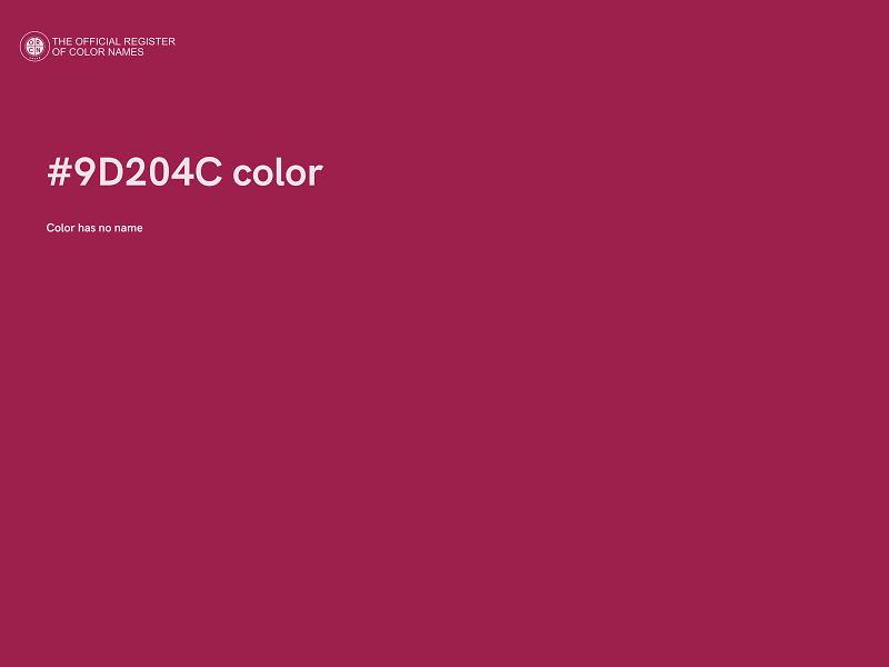 #9D204C color image