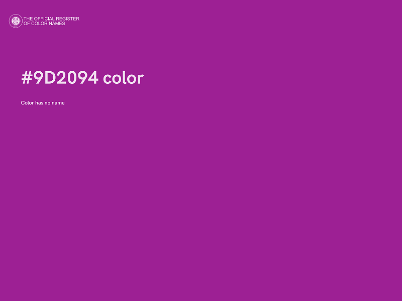 #9D2094 color image