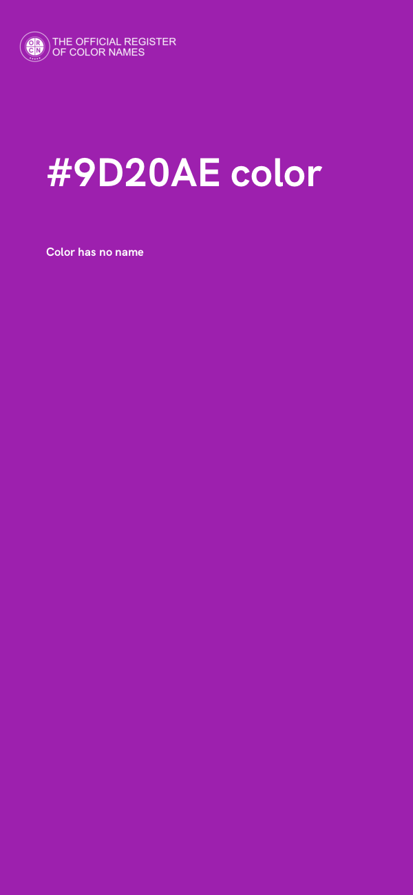 #9D20AE color image