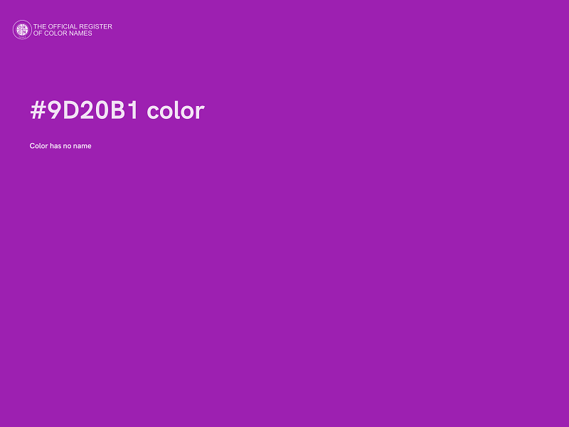 #9D20B1 color image
