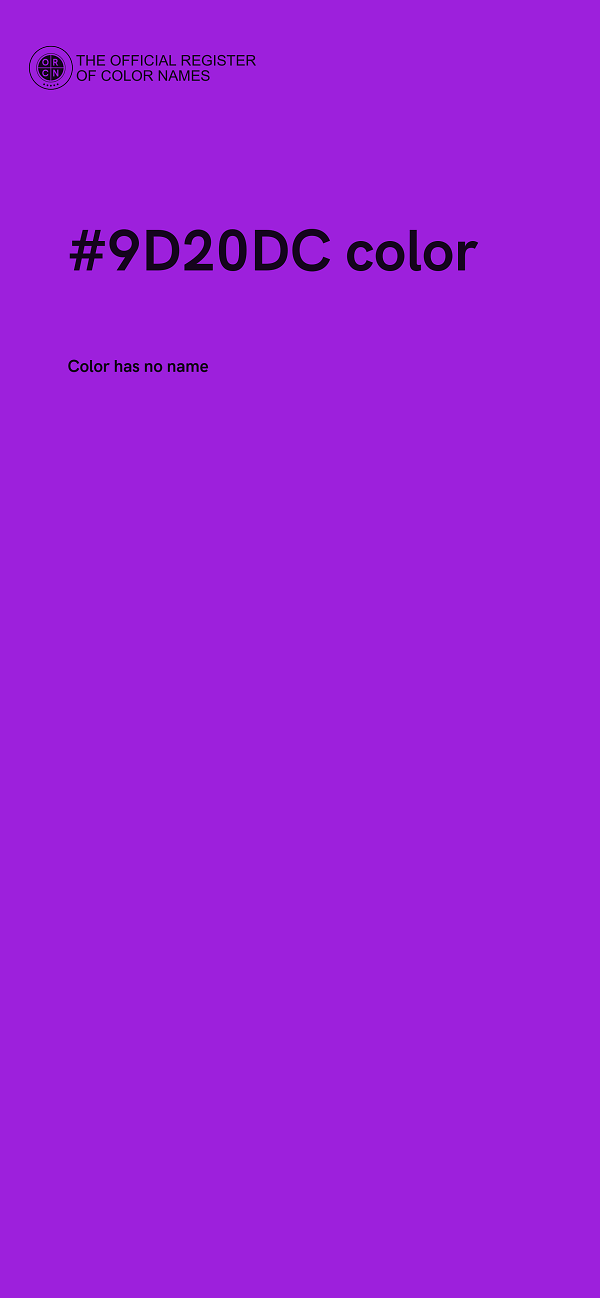 #9D20DC color image