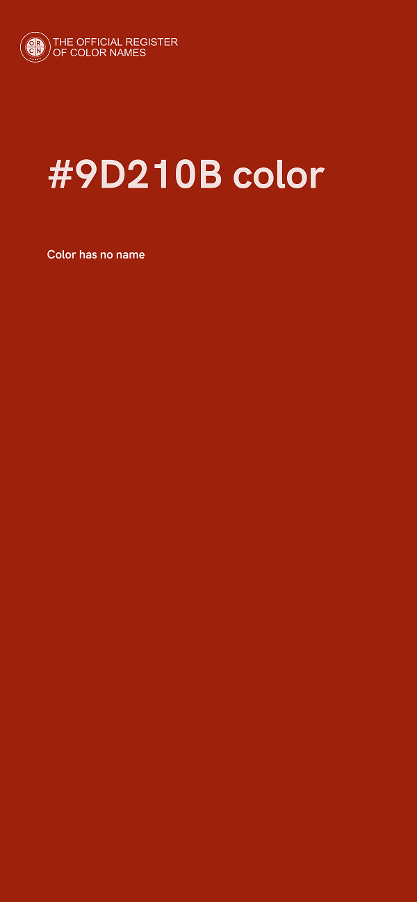 #9D210B color image