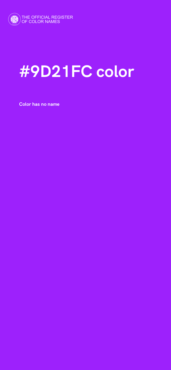 #9D21FC color image