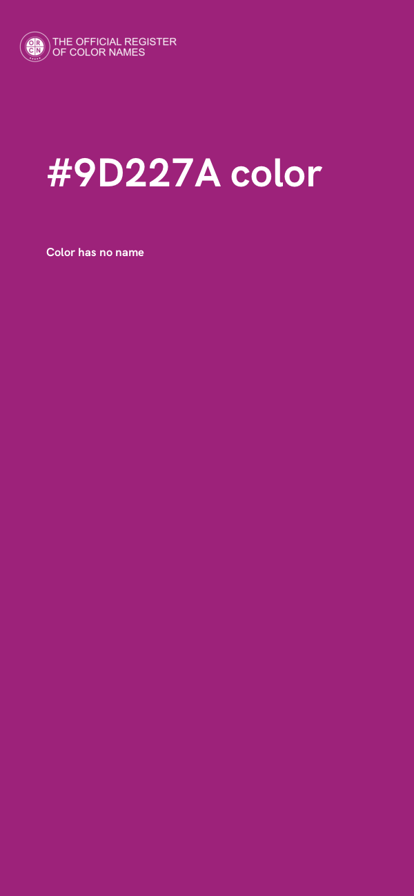#9D227A color image