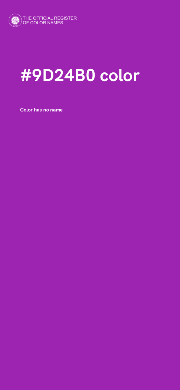 #9D24B0 color image