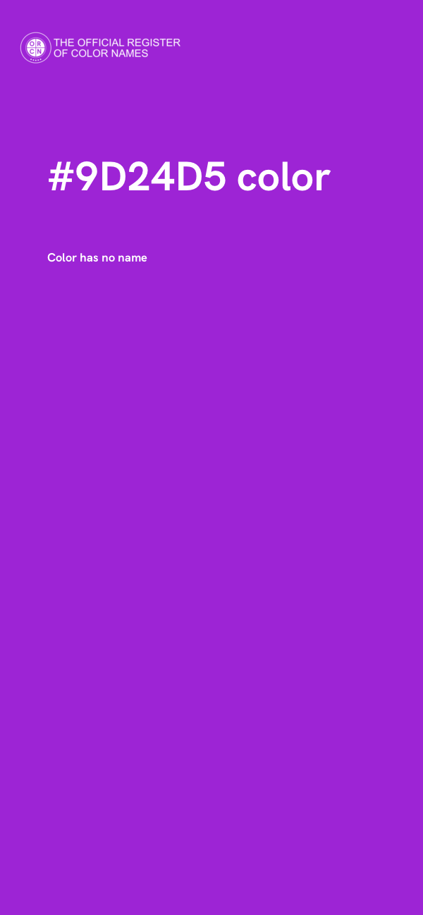 #9D24D5 color image