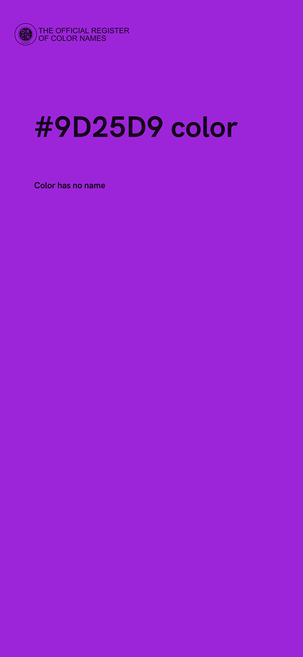 #9D25D9 color image