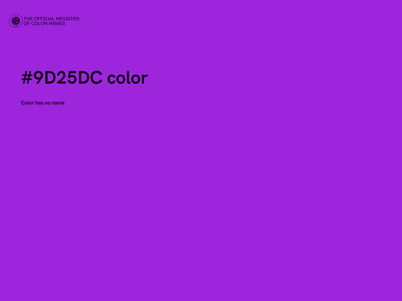 #9D25DC color image