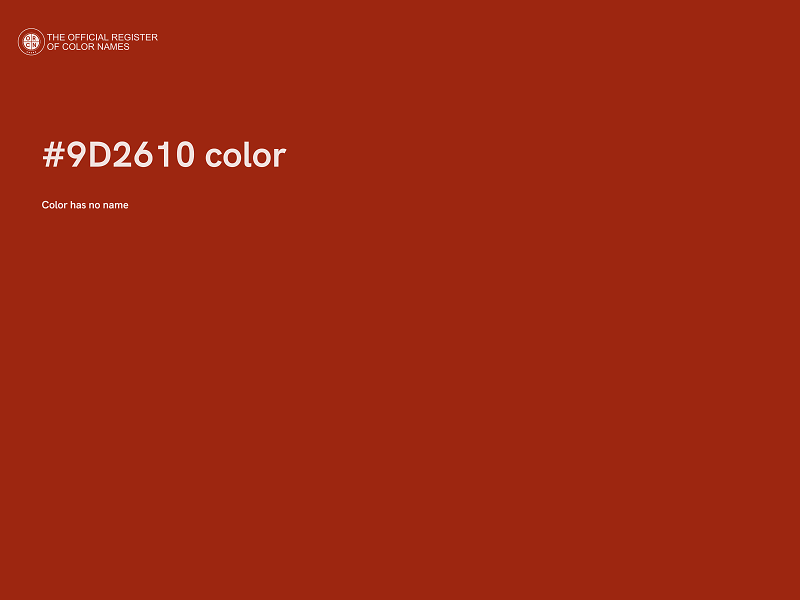 #9D2610 color image