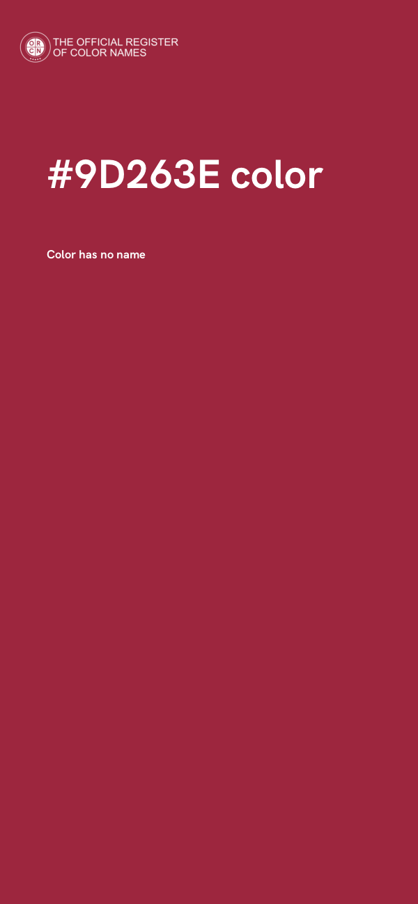 #9D263E color image
