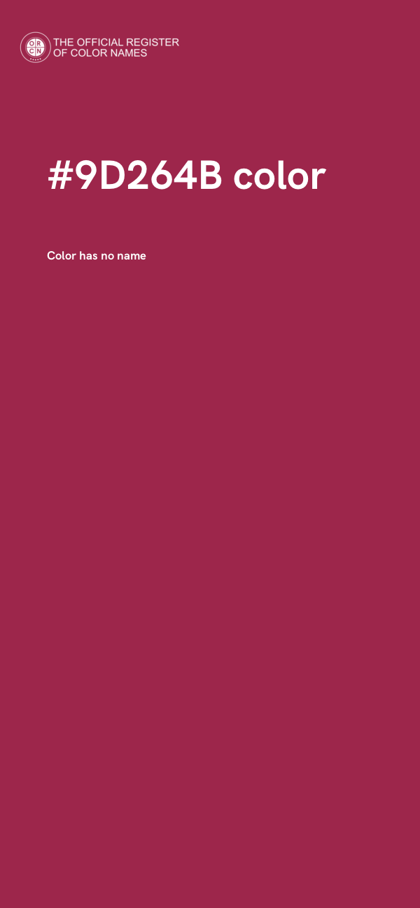 #9D264B color image