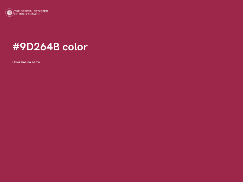 #9D264B color image