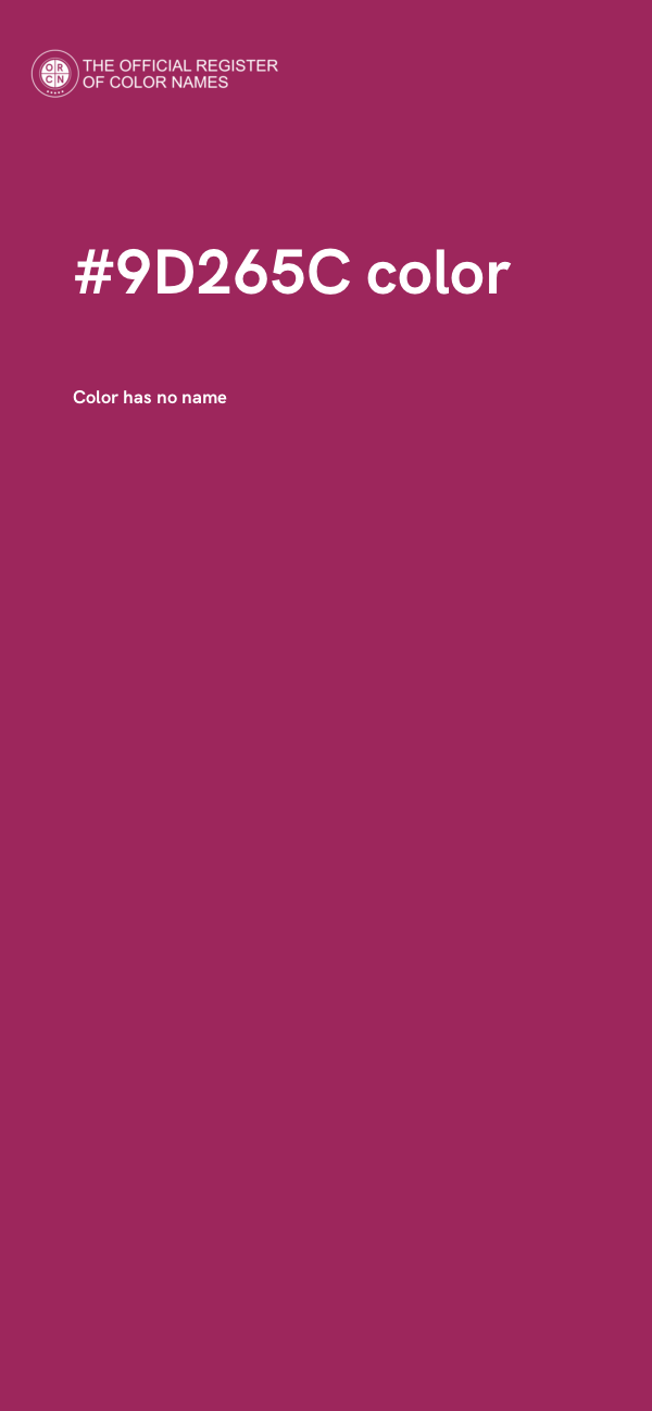 #9D265C color image