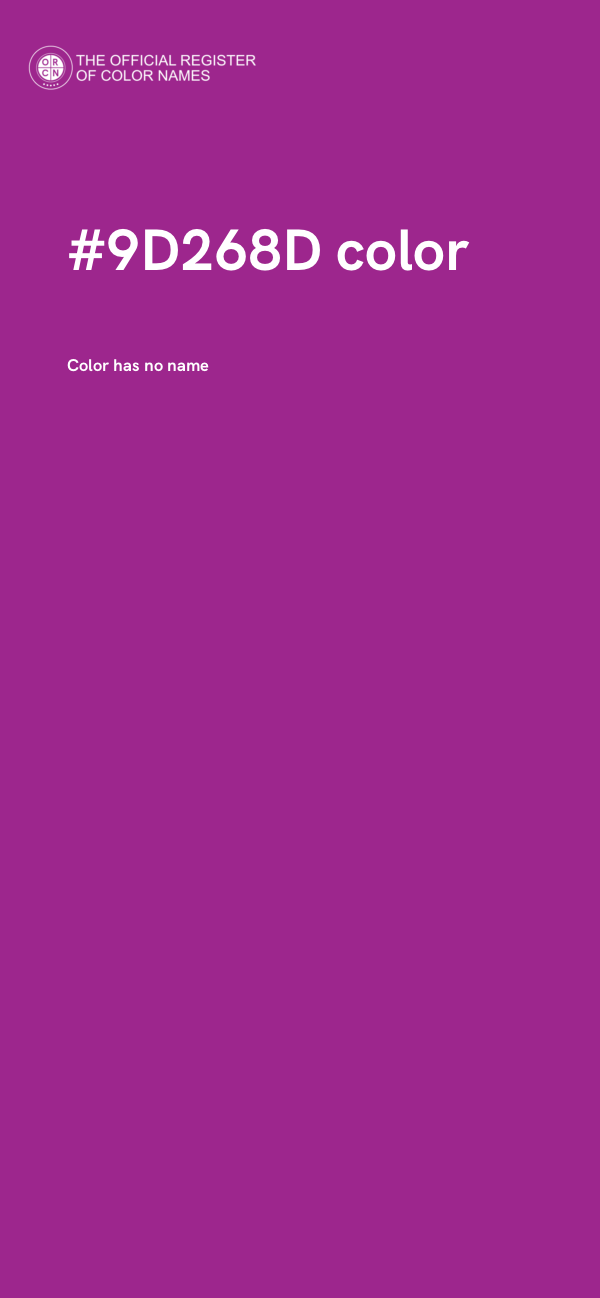 #9D268D color image