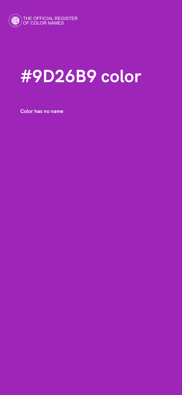 #9D26B9 color image