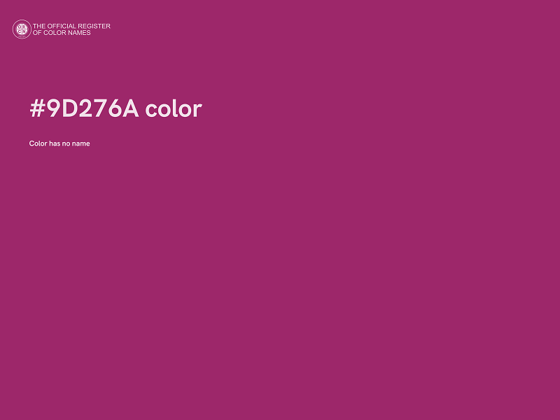 #9D276A color image