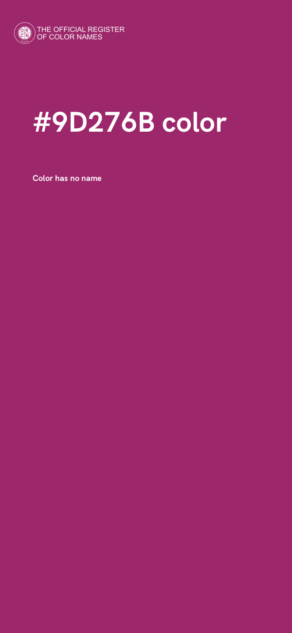 #9D276B color image