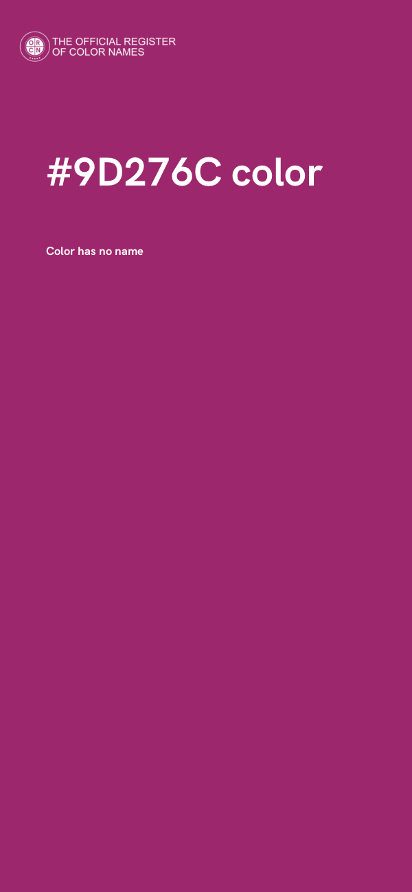 #9D276C color image