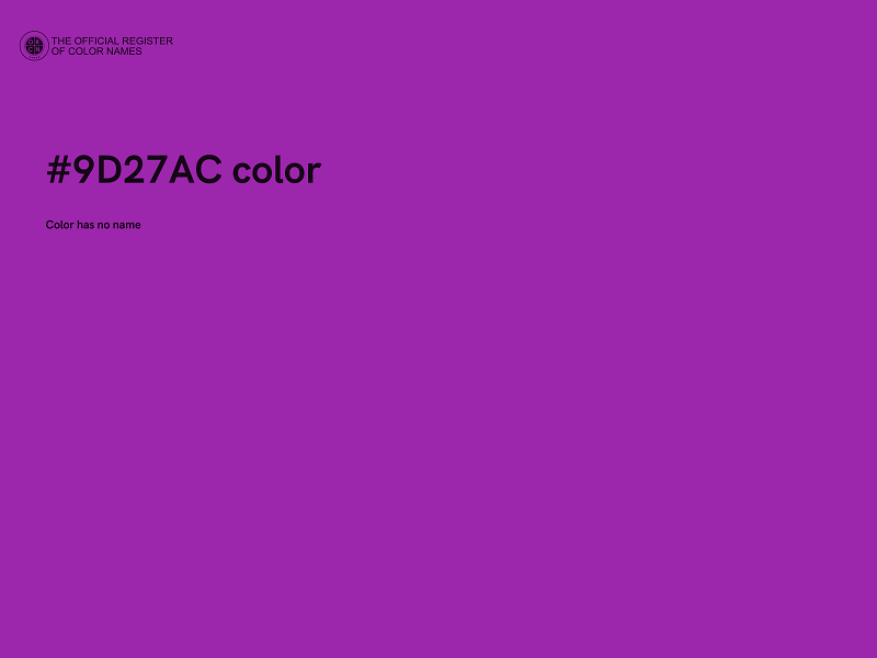 #9D27AC color image