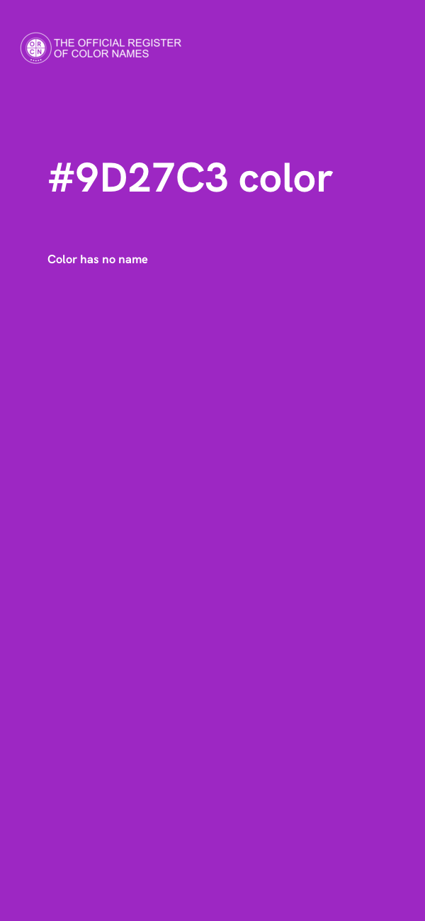 #9D27C3 color image