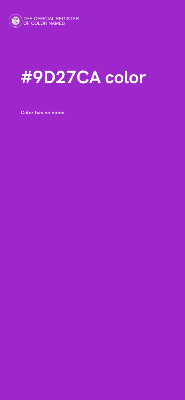 #9D27CA color image