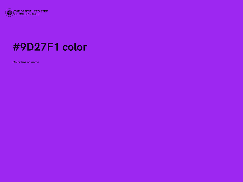 #9D27F1 color image