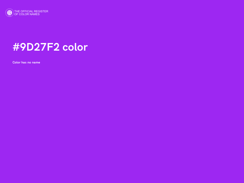 #9D27F2 color image
