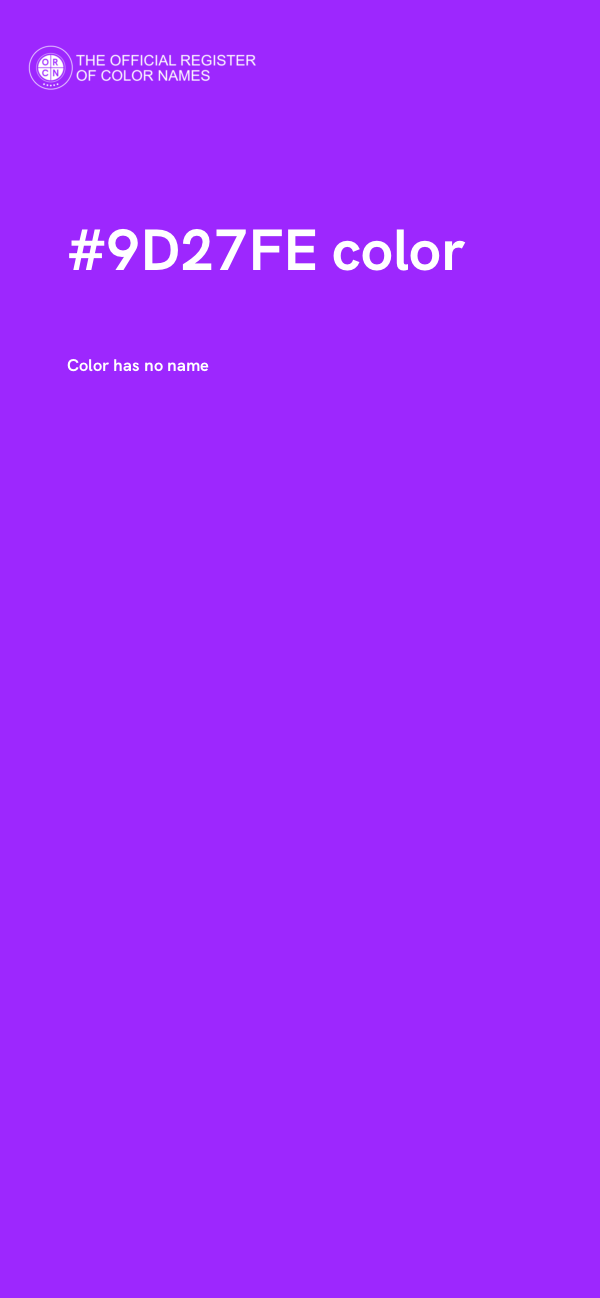 #9D27FE color image