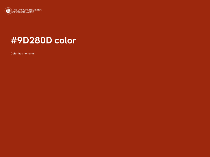 #9D280D color image