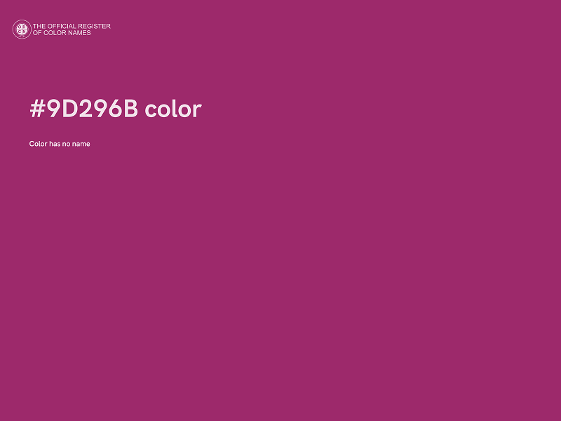 #9D296B color image