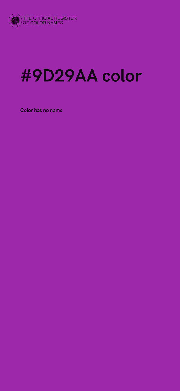 #9D29AA color image