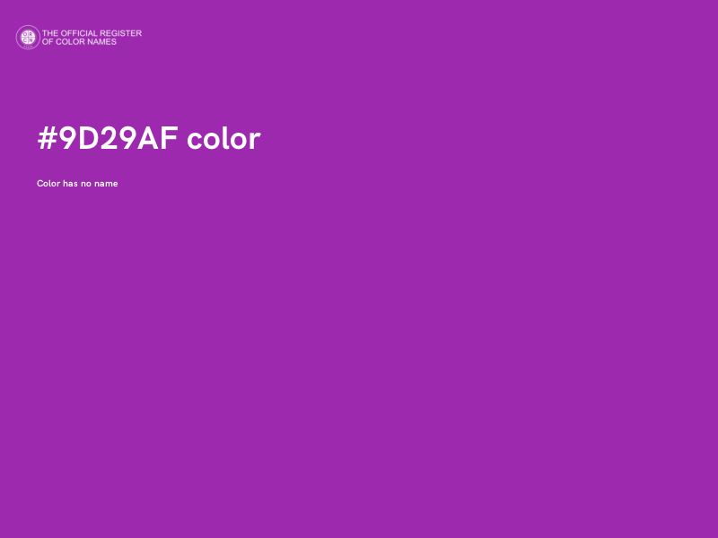 #9D29AF color image