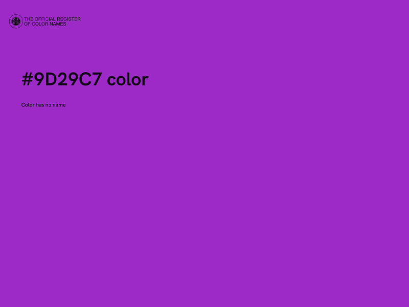 #9D29C7 color image